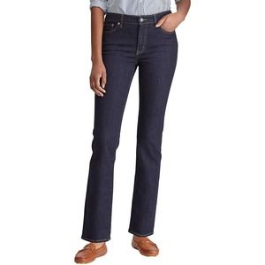 LAUREN Ralph Lauren Women's Premier Straight Leg Denim Jeans Size 4 W27xL30 $89